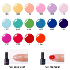 GELLEN 16 shade swatches to aid quick color choice