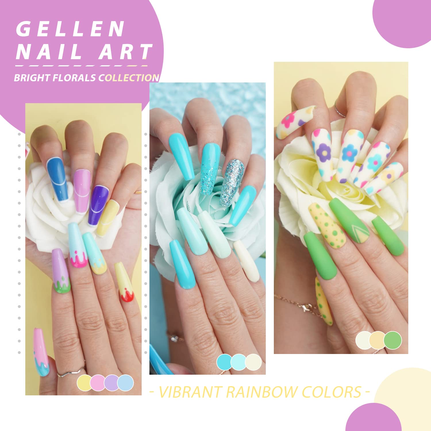 GELLEN glossy finish close-up shows high shine and long wear