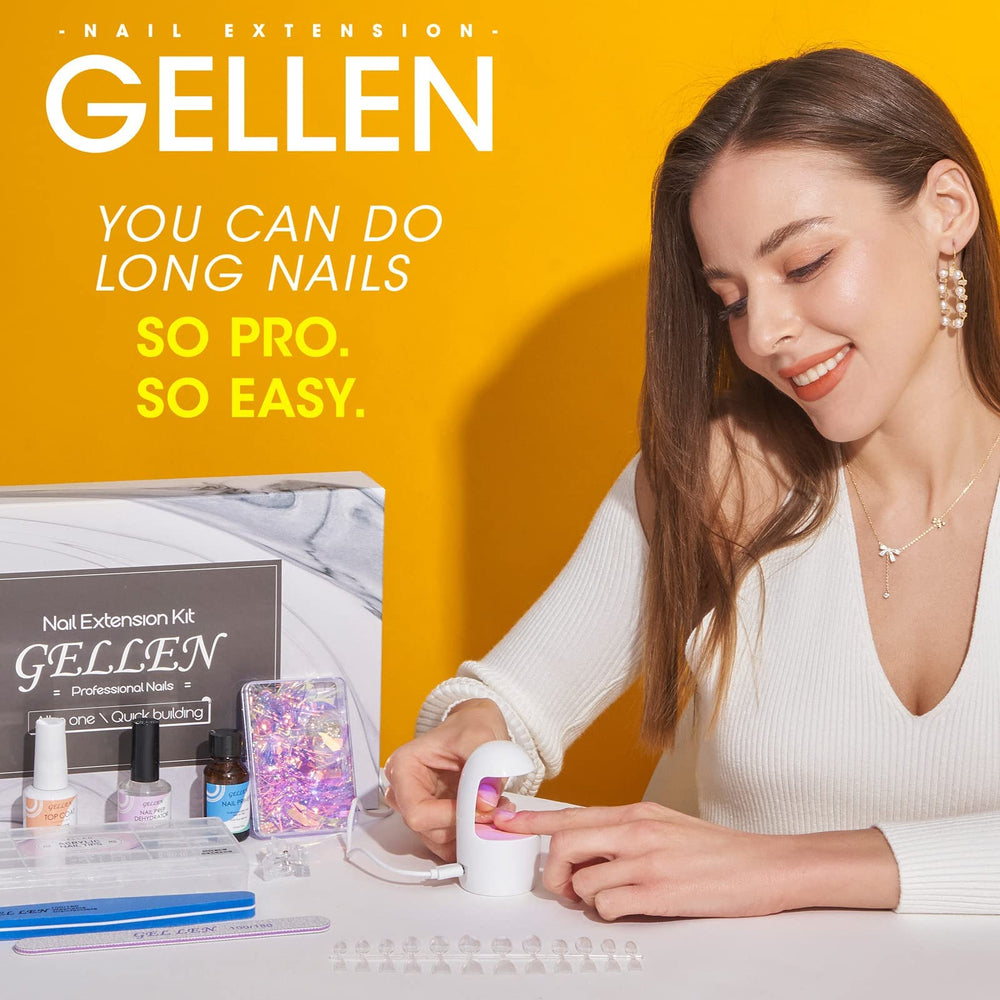 Gellen nail files included for prep and shaping.
