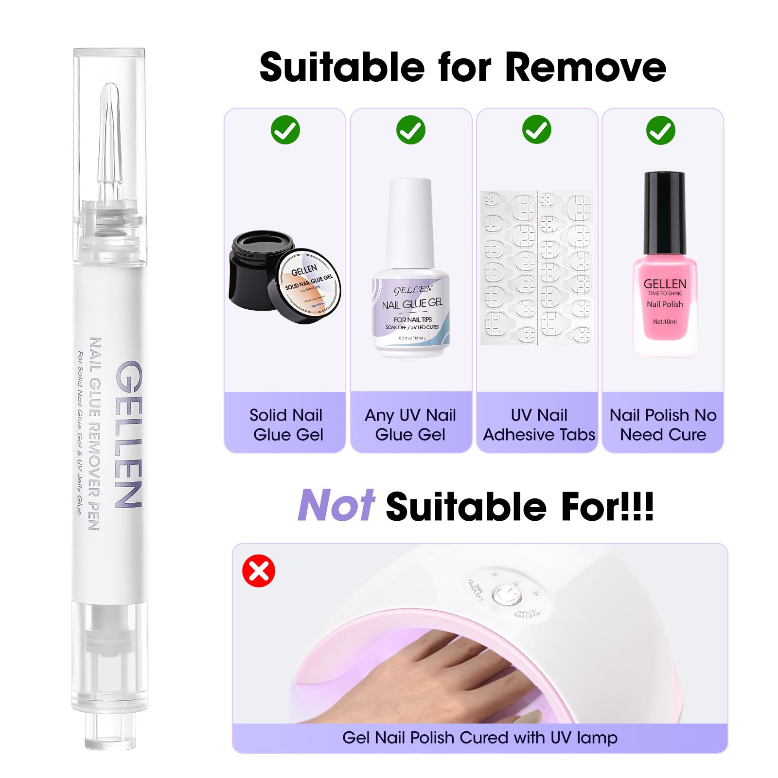 GELLEN 5-piece pack highlights convenient multi-pack value.