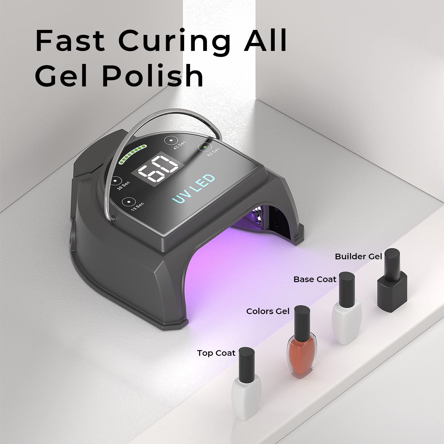 Gelpal auto-sensor detects hands for automatic start and stop.