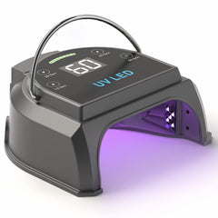 Gelpal 80W nail lamp front view for portable, fast curing.