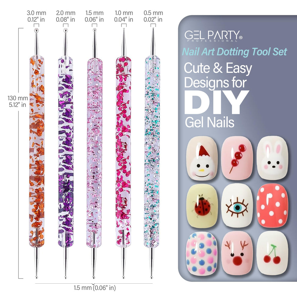 GEL PARTY Fan brush spreading product for smooth gel application.