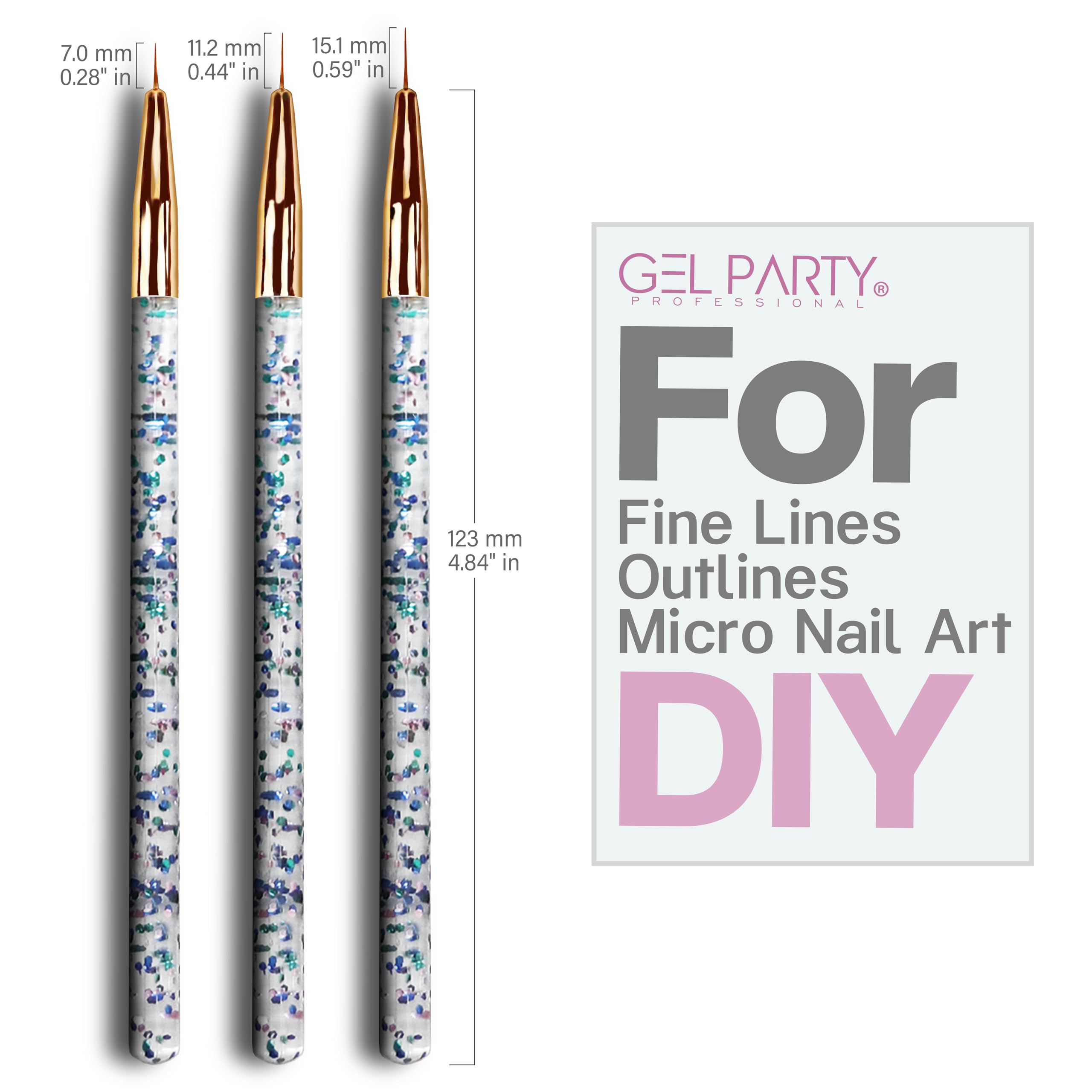 GEL PARTY Ombre-gradient brush used for seamless color transitions.