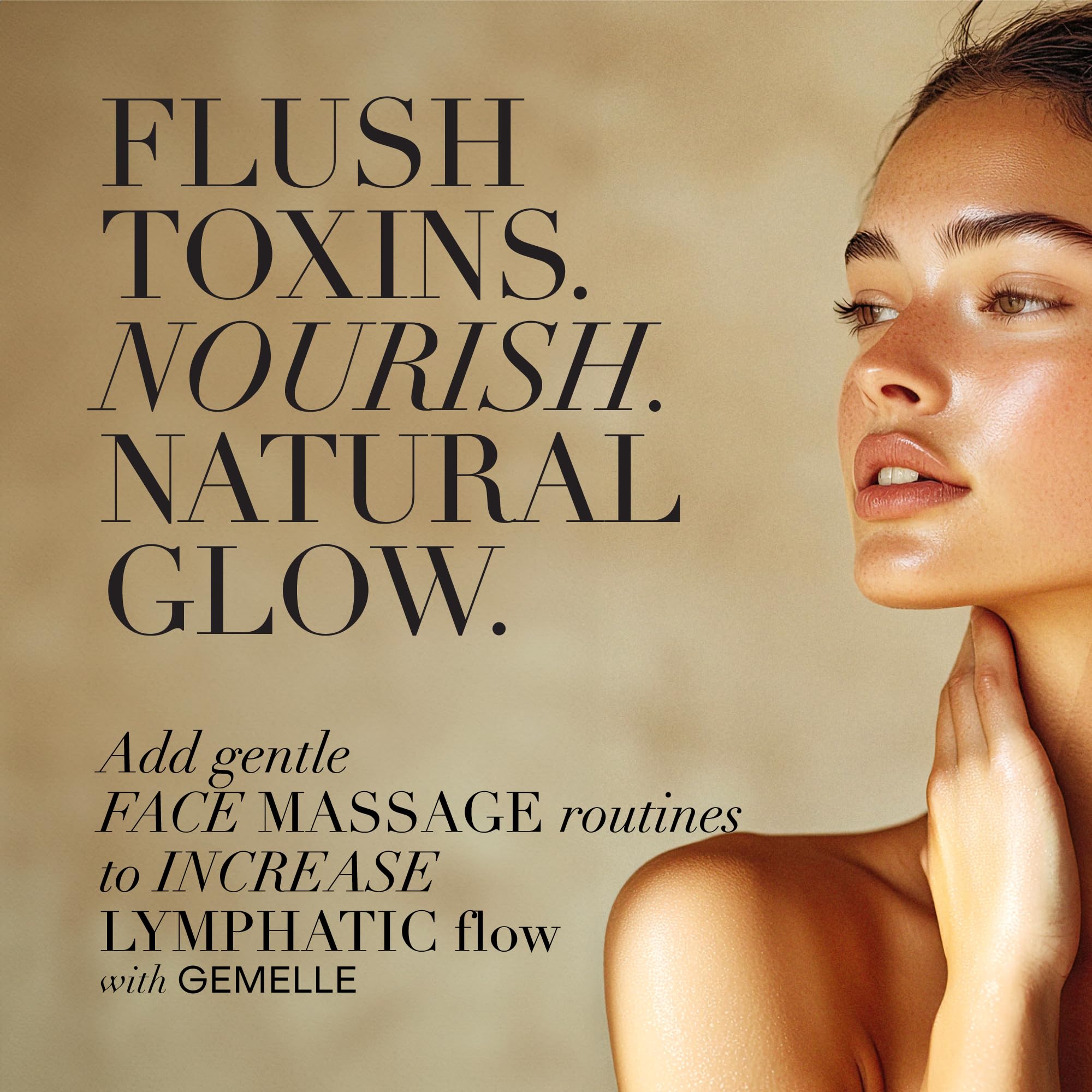 GEMELLE Bakuchiol-Sea Buckthorn ingredients glass emphasizes antioxidant boost for radiant skin.