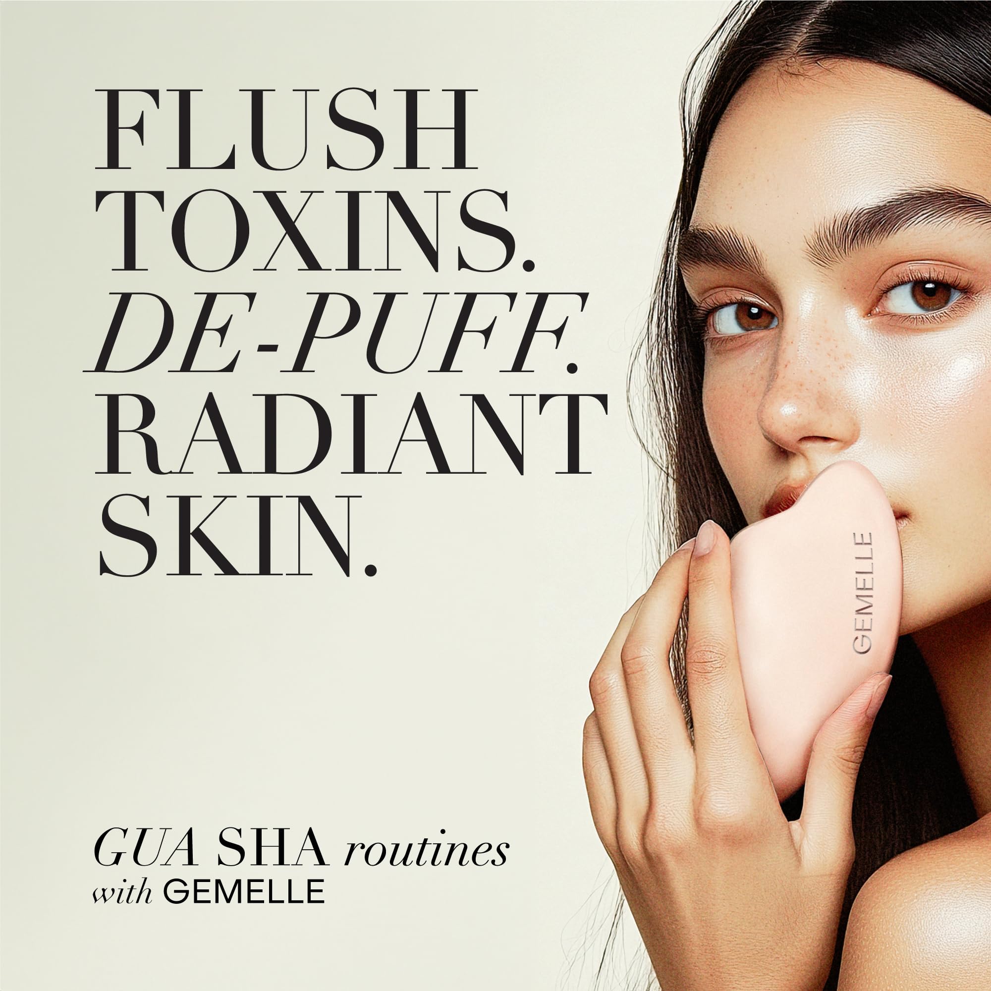 GEMELLE Rosehip and Centella botanicals support radiance and barrier health.