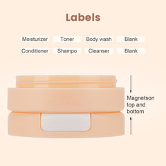 Gemice transparent wash bag stores containers with a clear view and saves space.