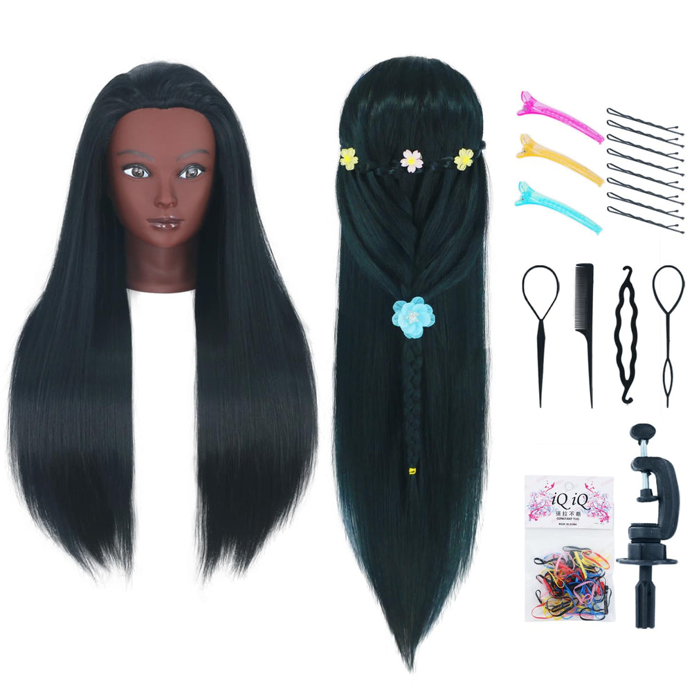 Gemiei mannequin head with 26-28in hair for practice styling