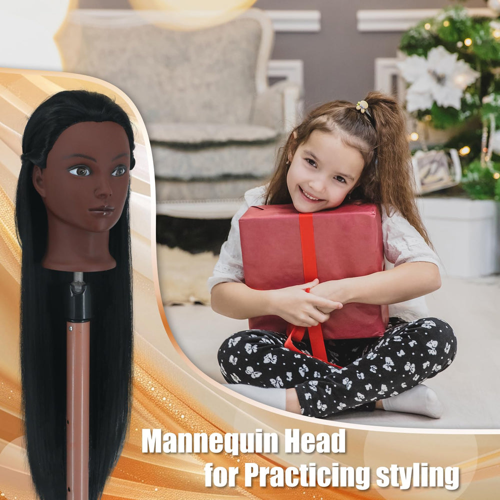 Gemiei mannequin head packaging in color box for gifting and quick setup