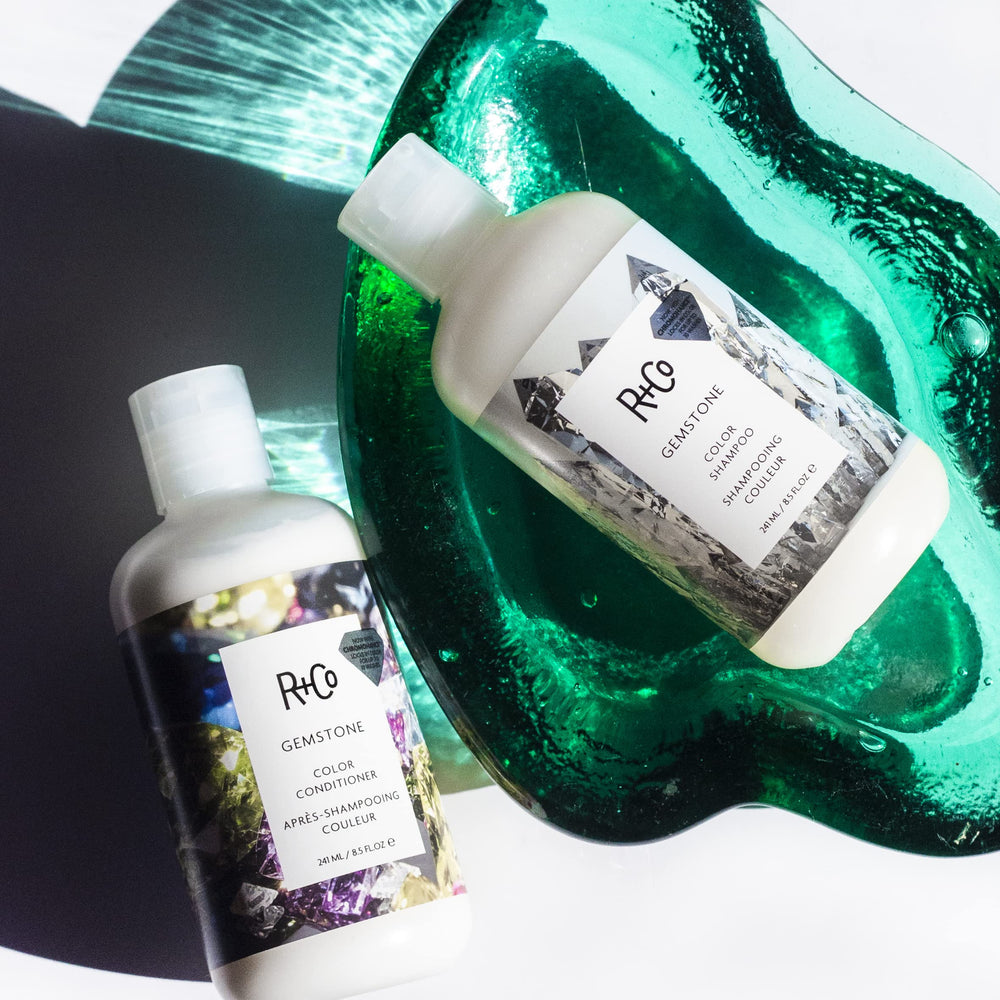 Color-treated hair looks glossy and hydrated, thanks to vitamins and minerals for balanced moisture.