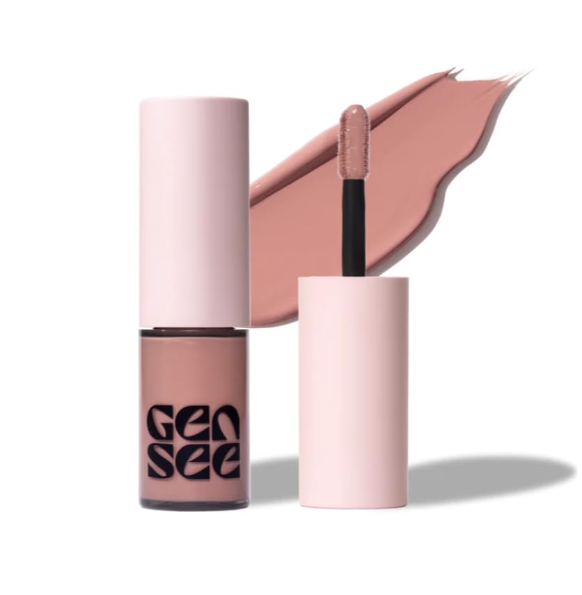 Gen See Mixed Media Matte Liquid Eyeshadow Rose Water swatch for long lasting color.