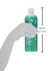 Gena Pedi Scrub Gel 16 oz packaging on vanity for convenient home pedicure