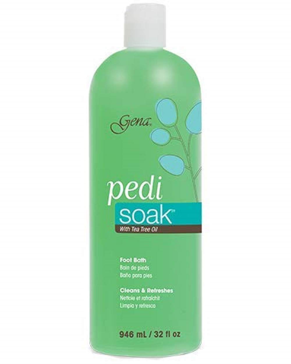 Gena Pedi Soak Foot Bath 32 oz offers a soothing at-home foot spa for relaxation.