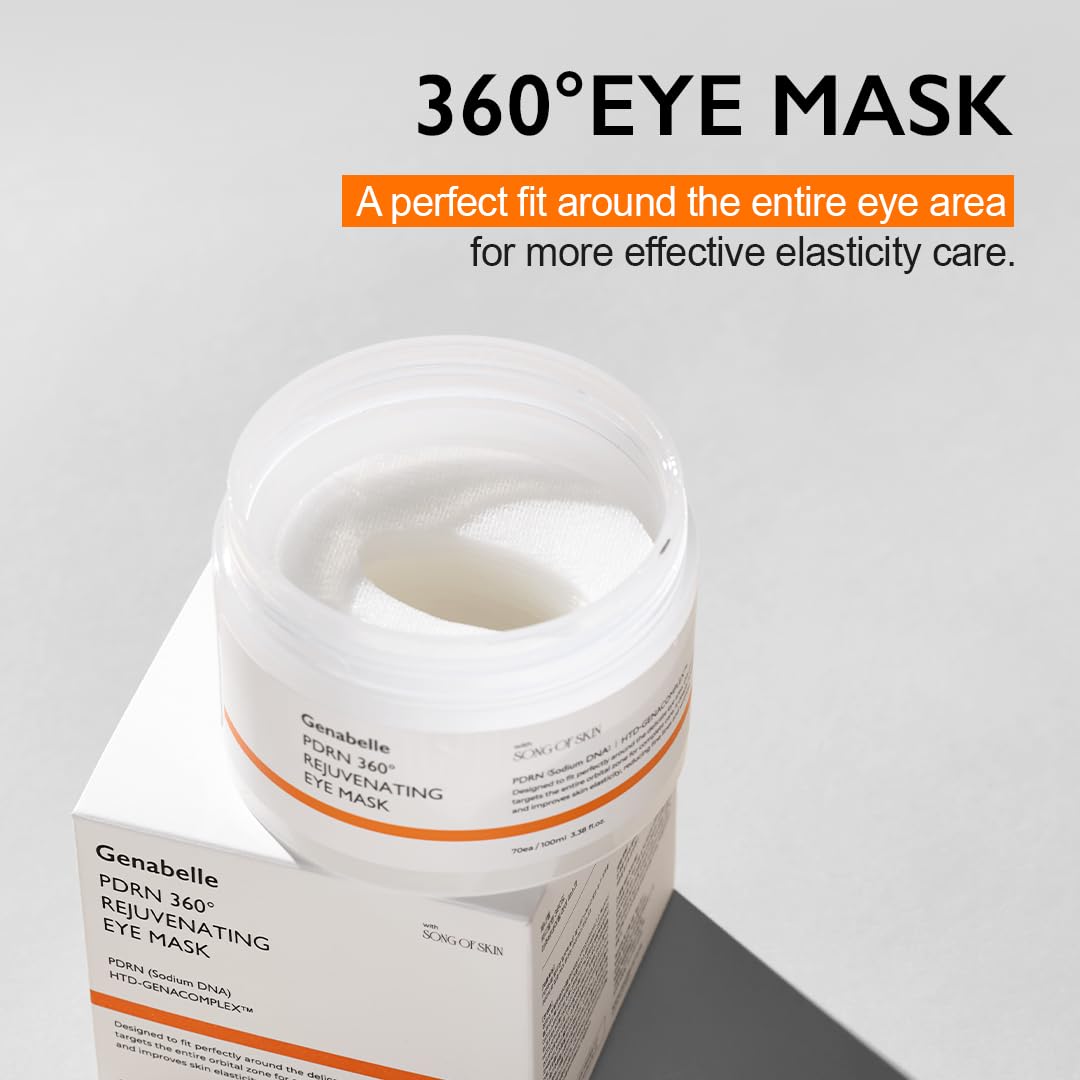Genabelle PDRN 360° Eye Mask hydrogel pads delivering intense moisture delivery