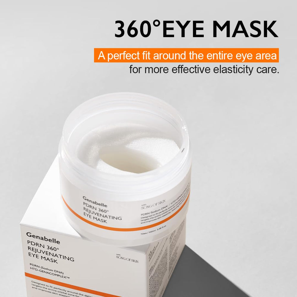 Genabelle PDRN 360° Eye Mask hydrogel pads delivering intense moisture delivery