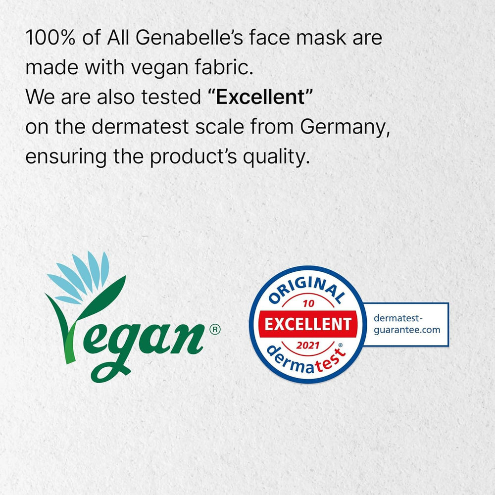 Genabelle PDRN Rejuvenating Mask Sheet hydration glow demonstrates dewy finish.