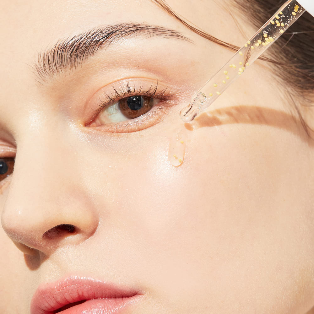 genabelle pdrn vita toning ampoule vitamin beads close-up highlighting fresh active ingredients