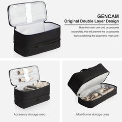 GENCAM double-layer case exterior shot highlighting durable Oxford cloth and zipper durability
