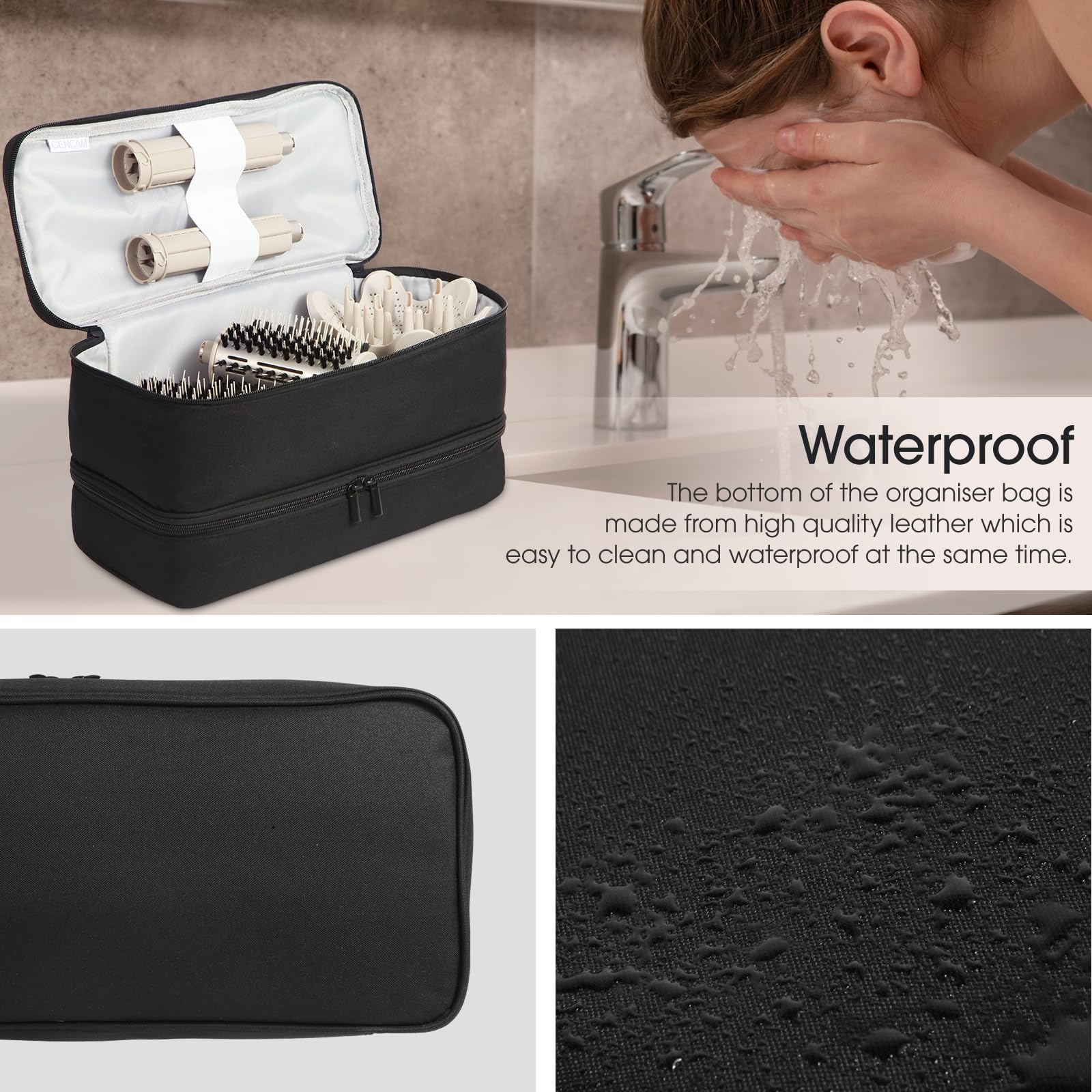 GENCAM portable storage bag supports tidy travel and daily tool organization