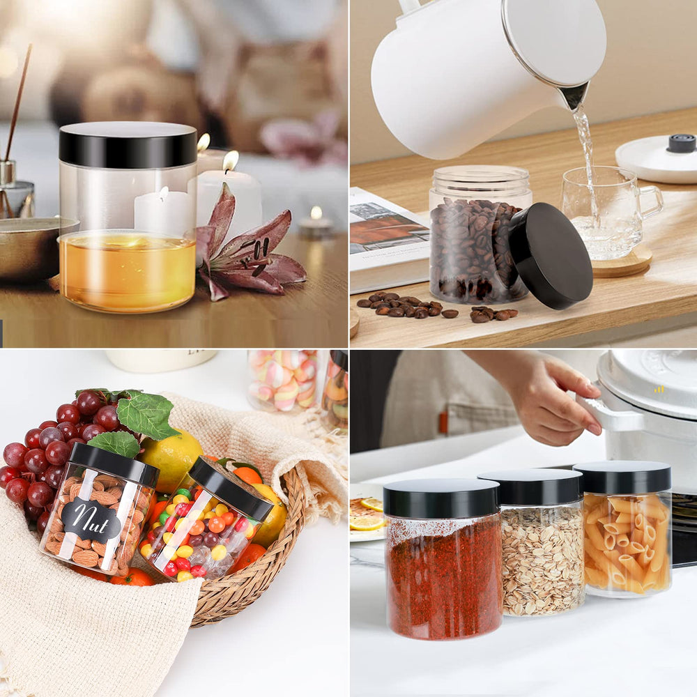 Gencywe versatile jars fit spices, nuts, cosmetics, or DIY slime storage.