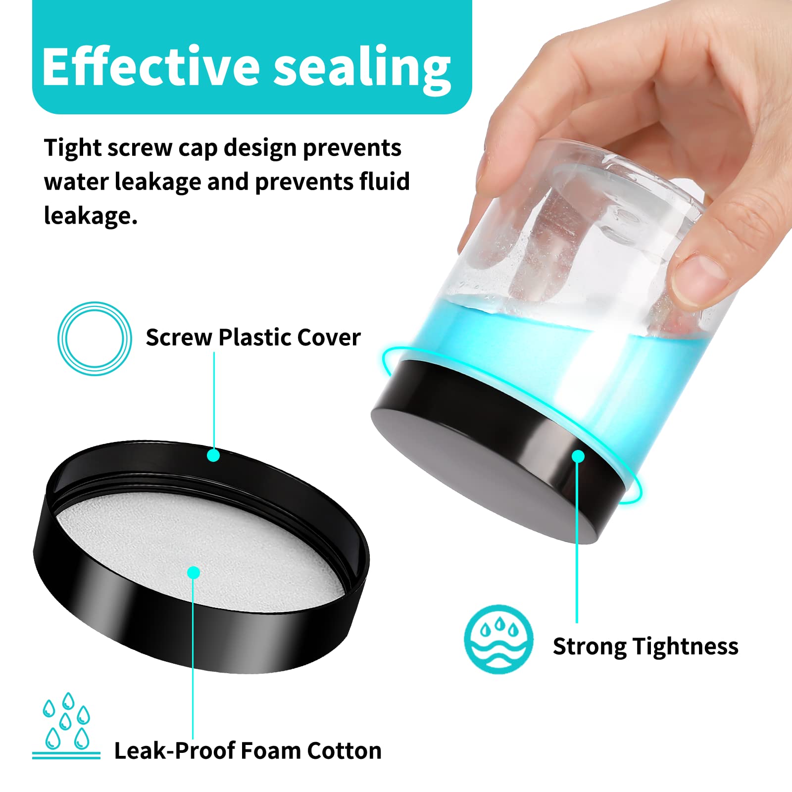 Gencywe screw-on lid with gasket provides reliable airtight seal for freshness.
