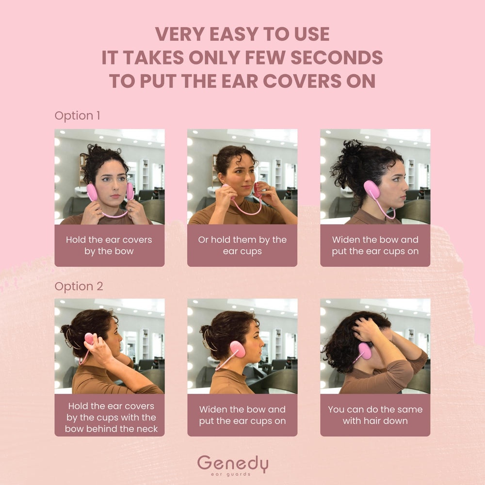 Genedy ear covers are reusable silicone for hygienic protection.