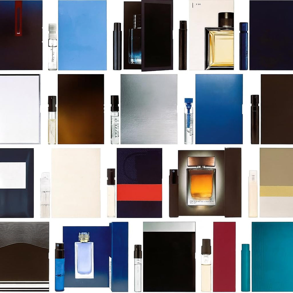 Generic cologne sampler travel-friendly pack for on-the-go fragrance exploration.