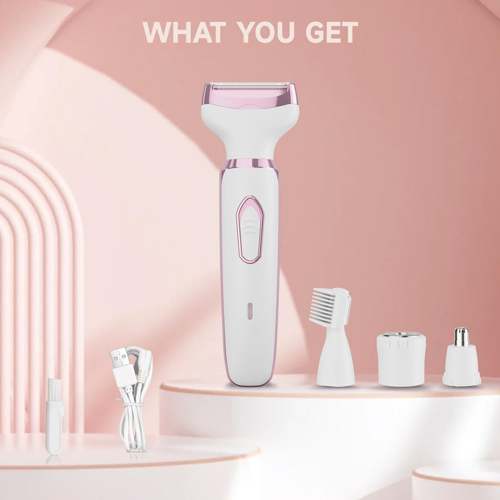 Generic Razor Generic 4-in-1 Electric Razor for Women – Cordless, Rechargeable Wet ...