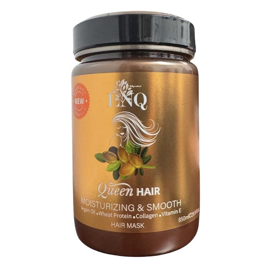 Generic Keratina Capilar bottle pour showing argan oil hydration and shine