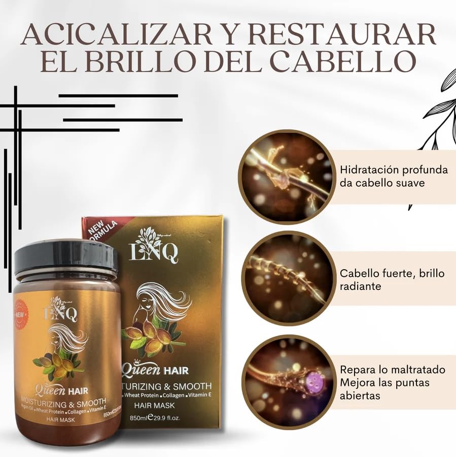 Generic Keratina Capilar hair masque application for deep conditioning
