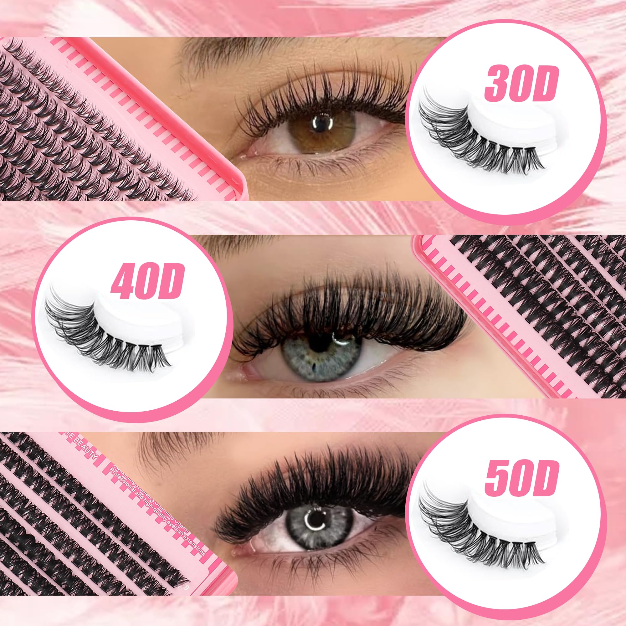 Generic lash extension kit 3D volume options 80D 100D.