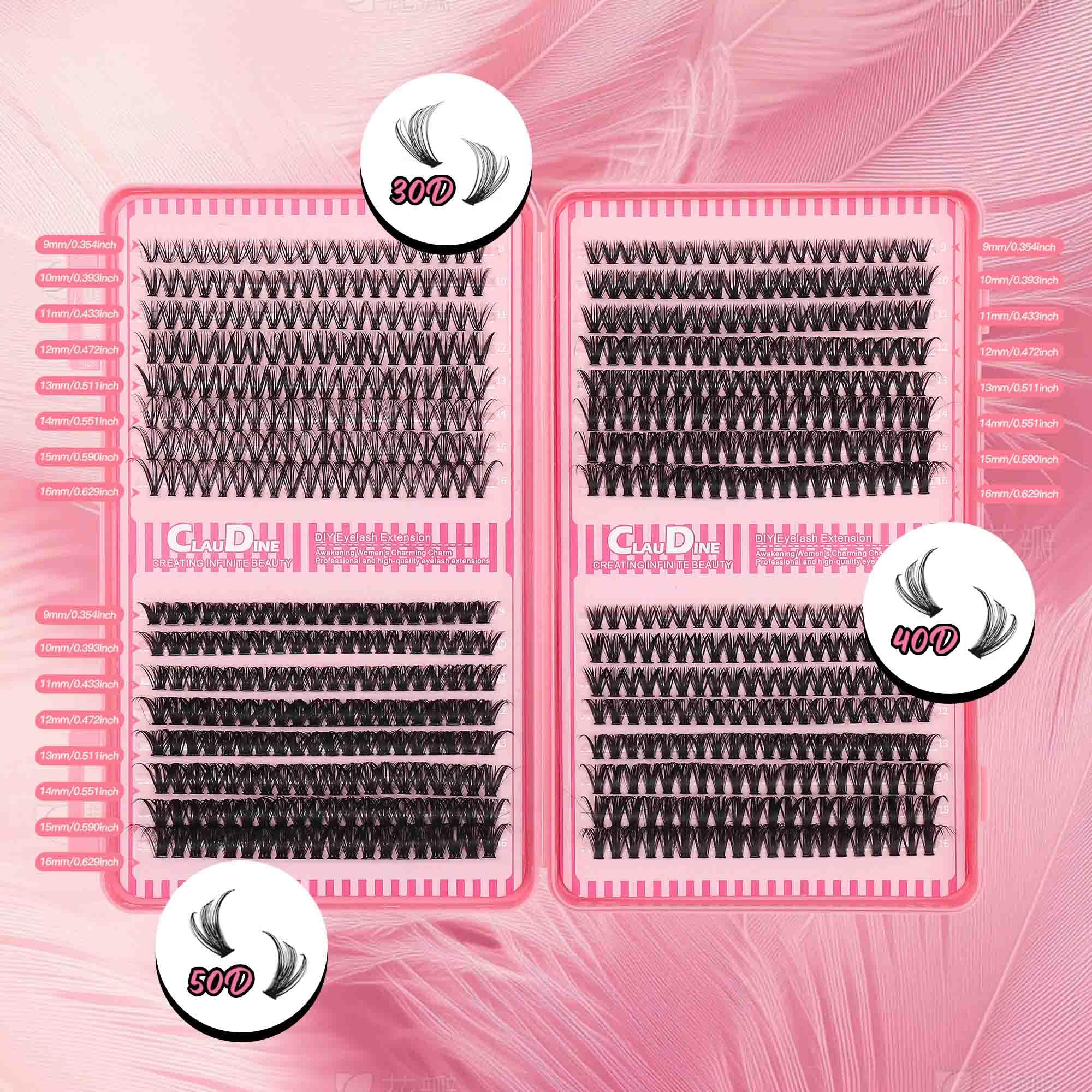 Generic lash extension kit pro tweezers for precise application.