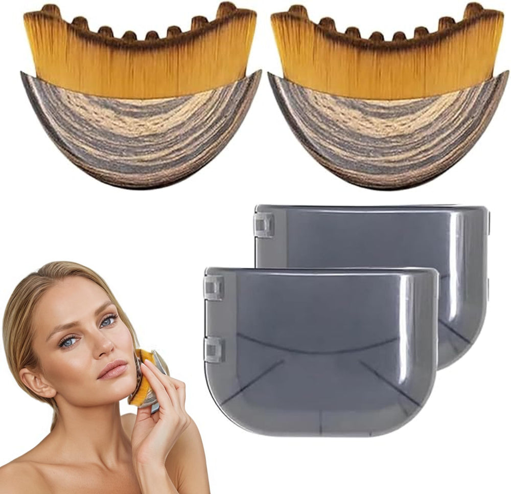 Generic Lymphatic Contour Face Brush curved design ideal for gentle facial drainage and contouring