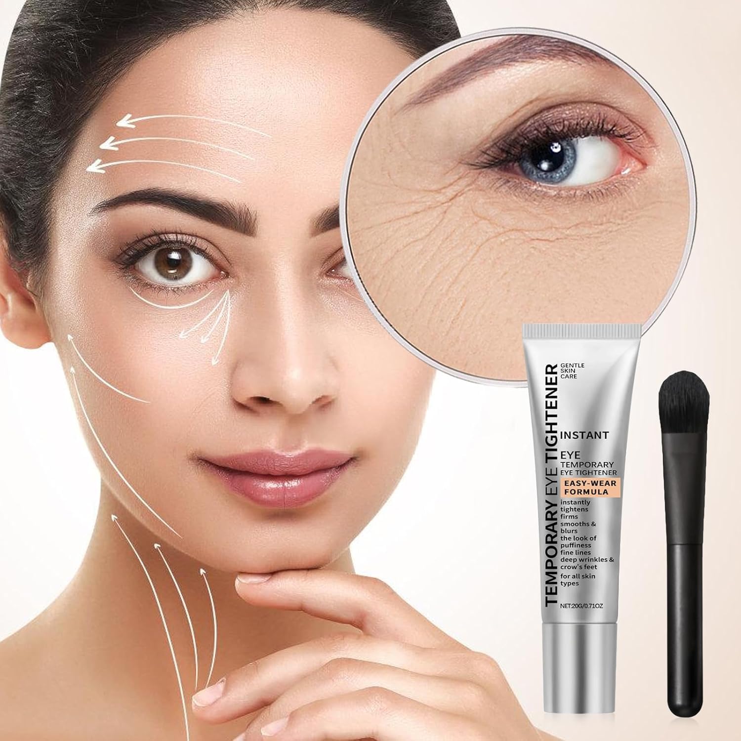 Generic Perfect Eye Tightener in a cosmetic bag emphasizes daily convenience for events.