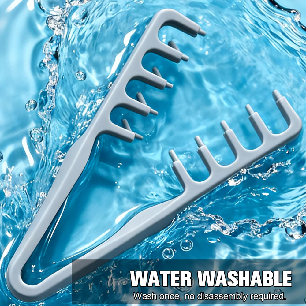 Generic Upgrade Texture Comb packaging gray emphasizes two-pack convenience for shared use