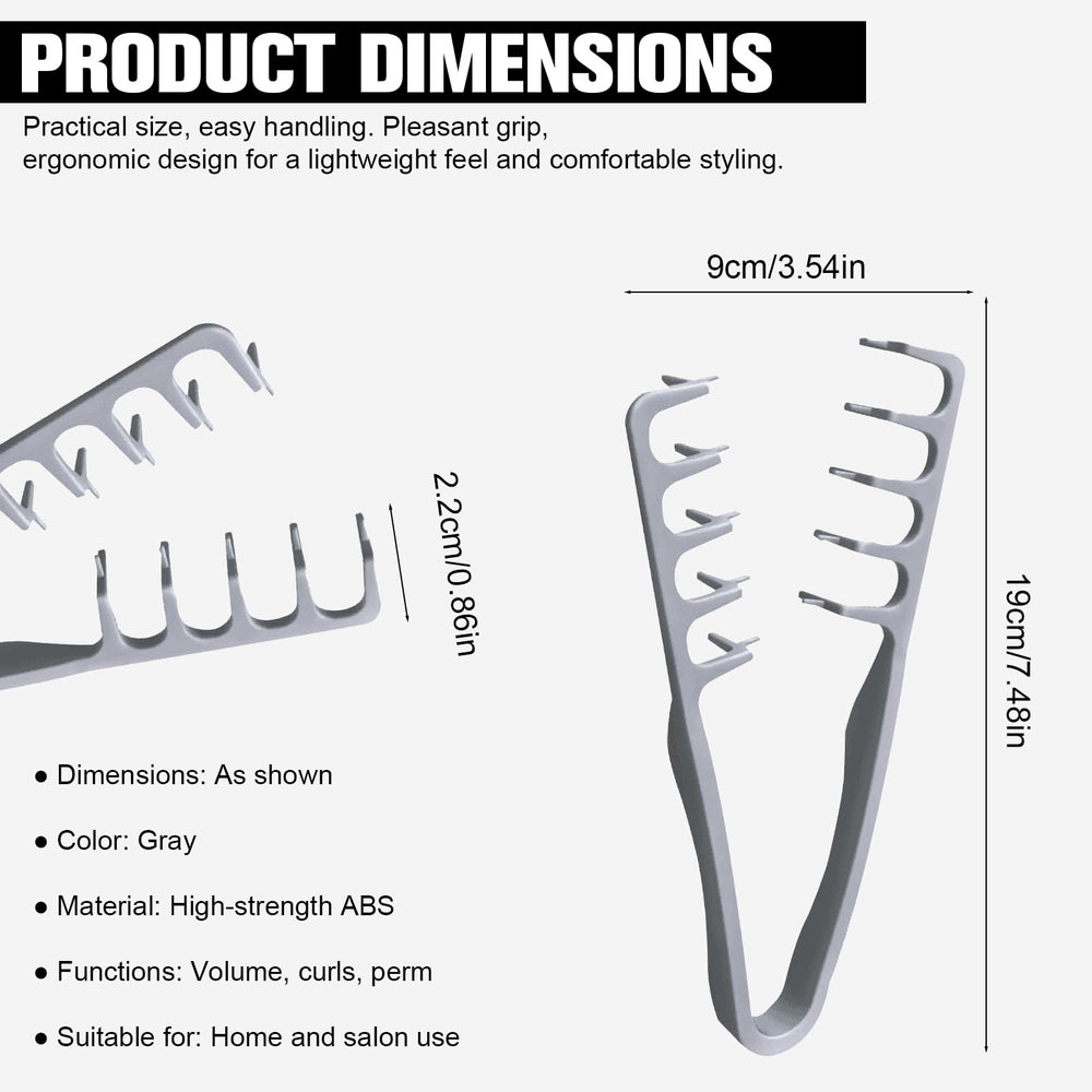 Generic Upgrade Texture Comb wide-tooth detail enables smooth detangling with volume.