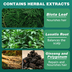 Generic Usman herb-ginseng formula promotes smooth, manageable hair.