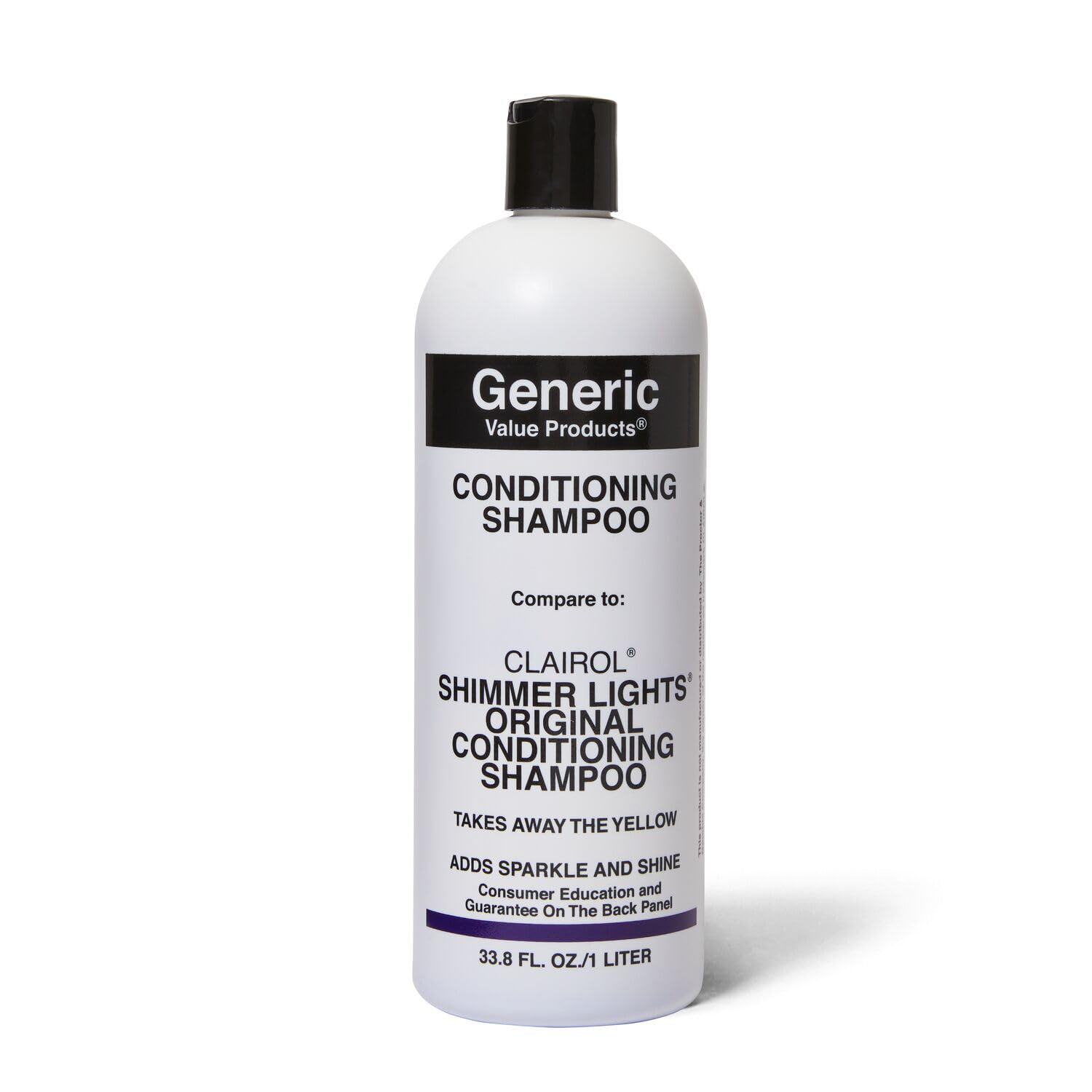 Generic Value Products Conditioning Purple Shampoo bottle front highlights brass-tone reduction.