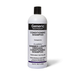 Generic Value Products Conditioning Purple Shampoo bottle front highlights brass-tone reduction.