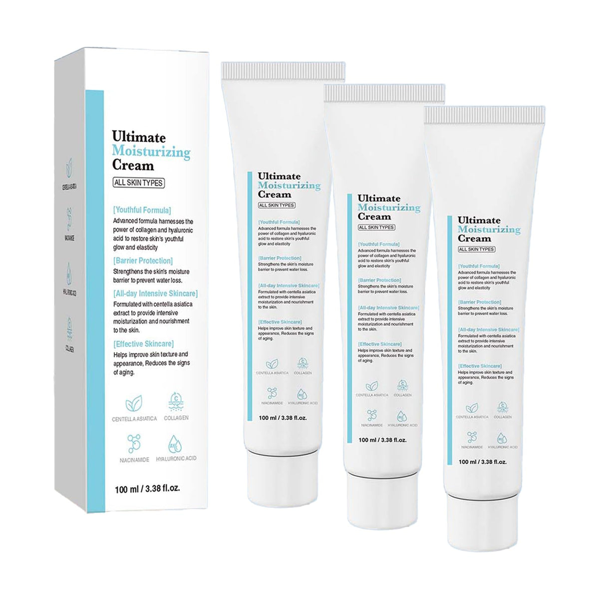 Generic Youthful Formula Ultimate Moisturizing Cream tub shows rich texture for deep hydration.