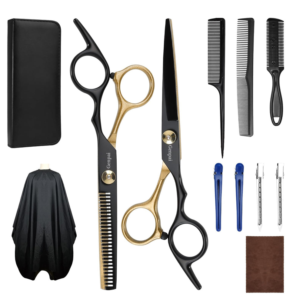 Genpai 14-piece kit blades deliver precise salon-quality cuts at home.