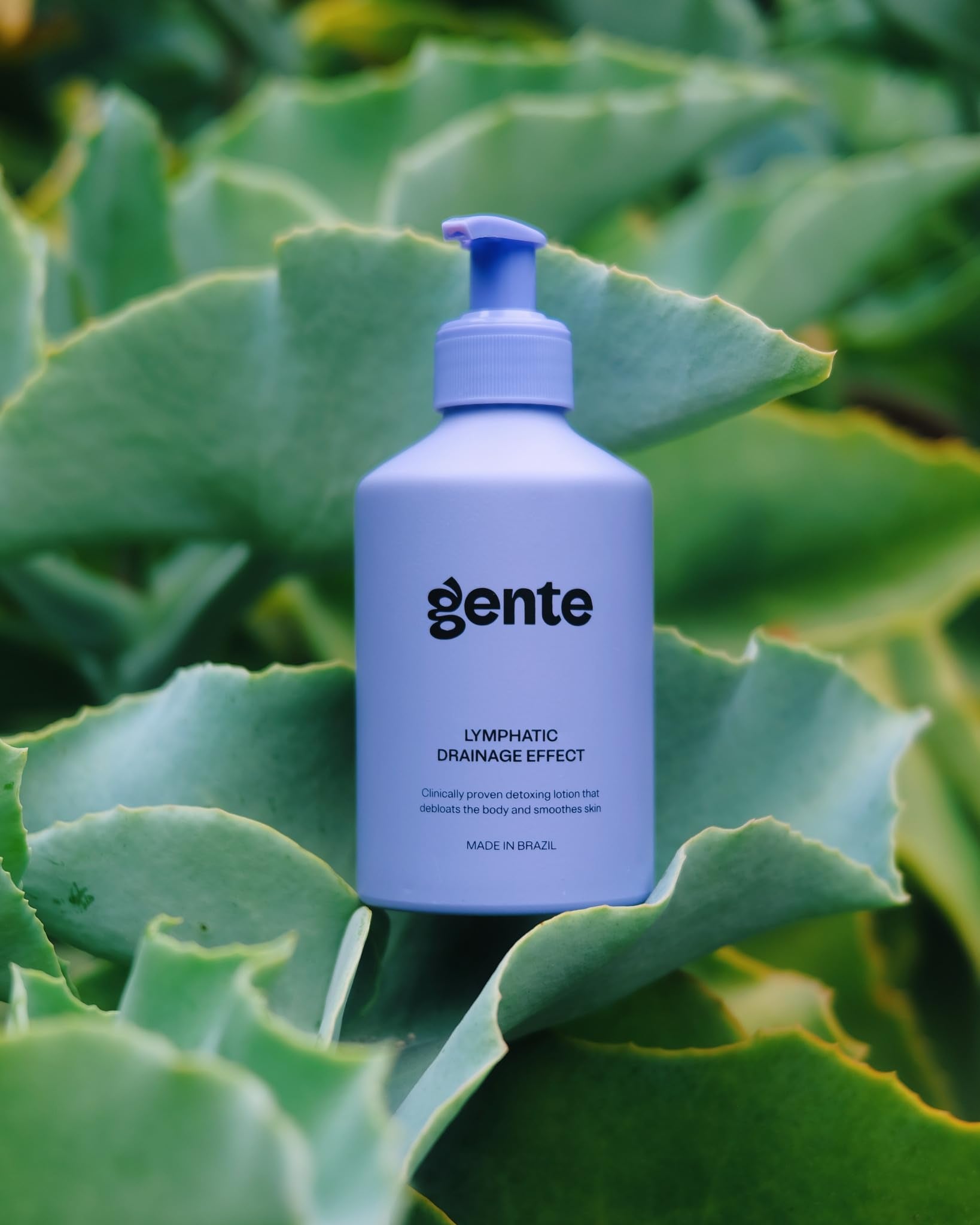 GENTE BEAUTY Lymphatic Drainage Lotion packaging highlights slimming potential.