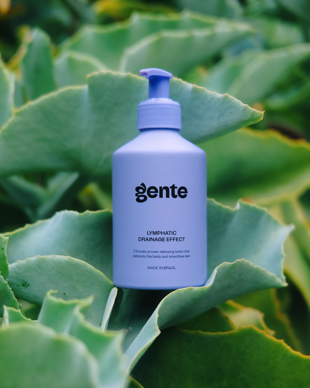 GENTE BEAUTY Lymphatic Drainage Lotion packaging highlights slimming potential.