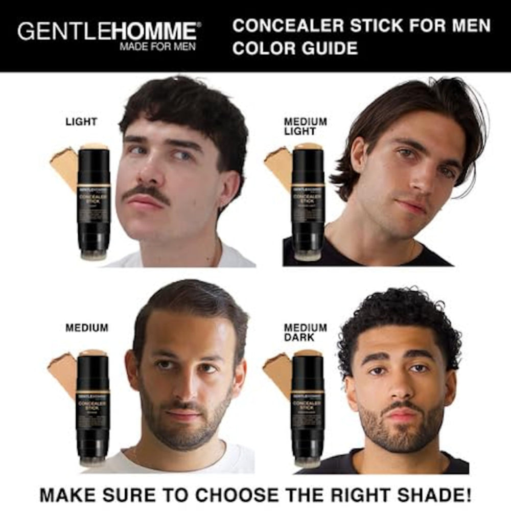 Gentlehomme Concealer Stick under-eye addresses subtle shadows for a refreshed look