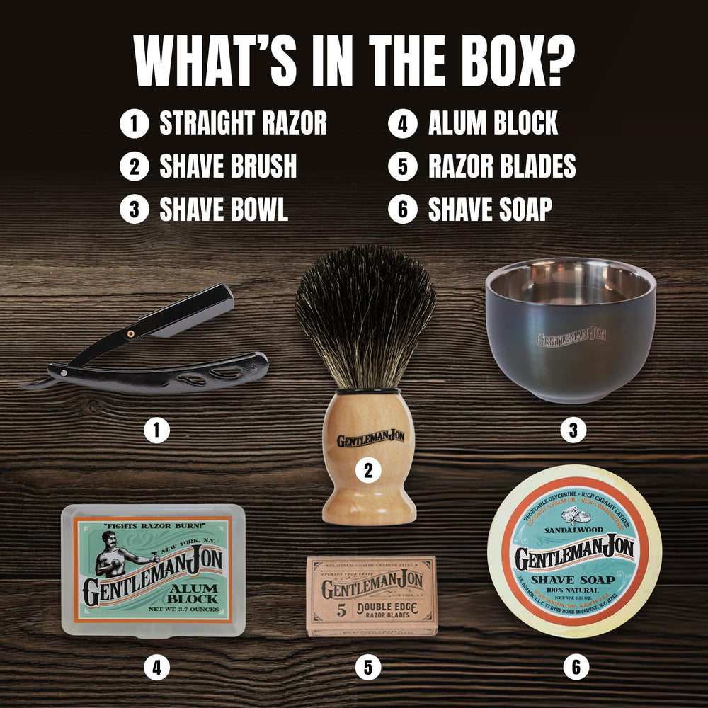 Gentleman Jon badger brush creates rich lather for smooth shaving