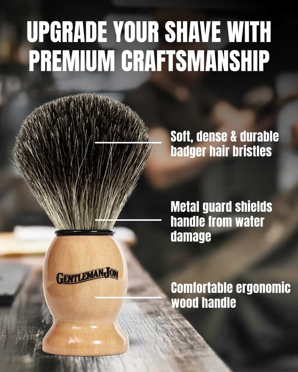 Gentleman Jon double-edge blades shown for easy blade changes.