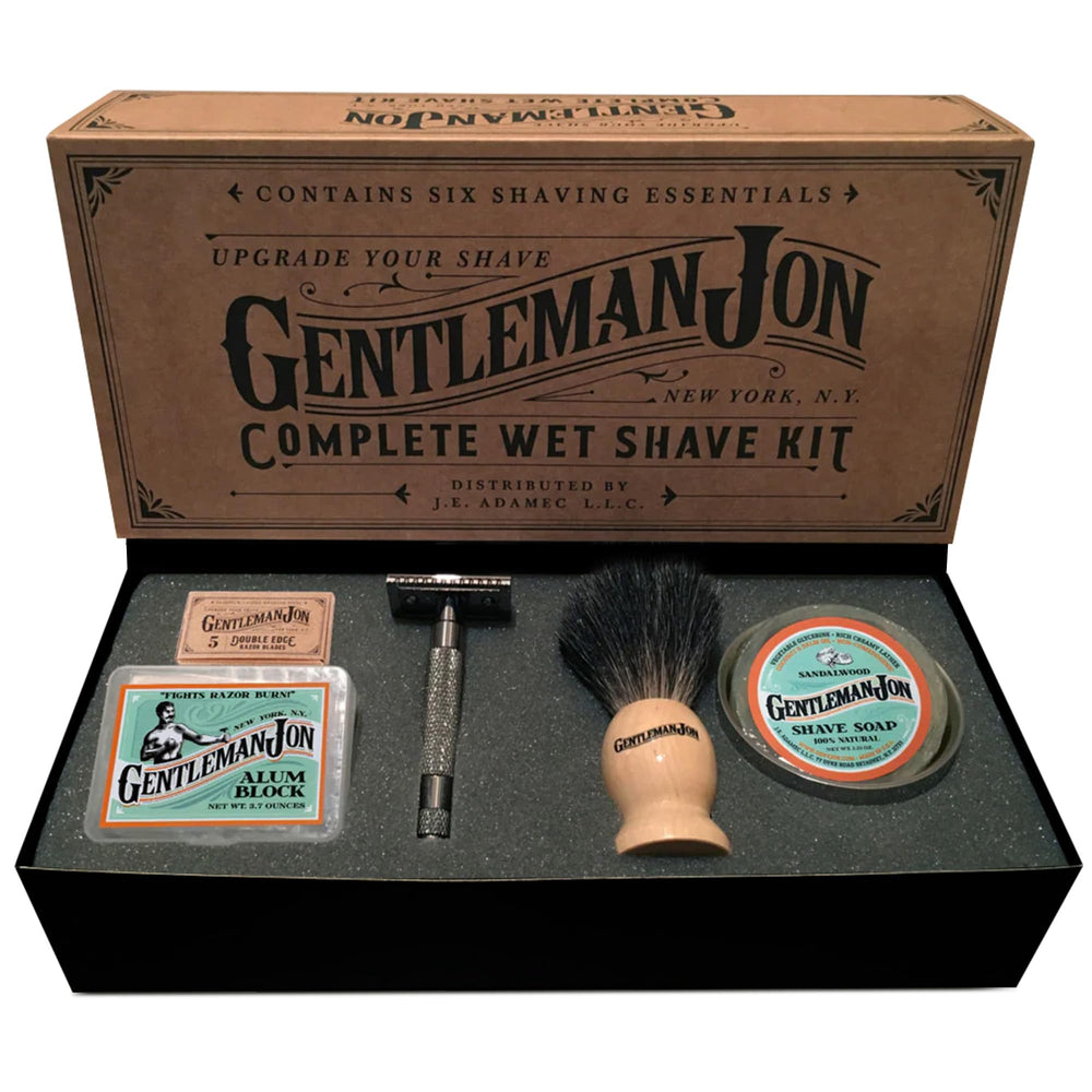 Gentleman Jon safety razor close-up for a precise, irritation-free shave.