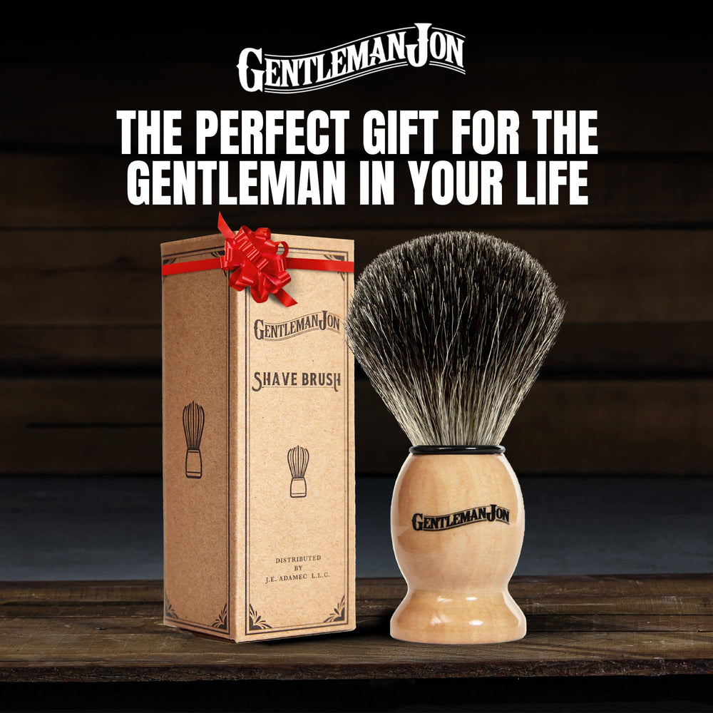 Gentleman Jon travel-ready shaving brush demonstrates seamless compatibility with safety, double-edge, and straight razors.