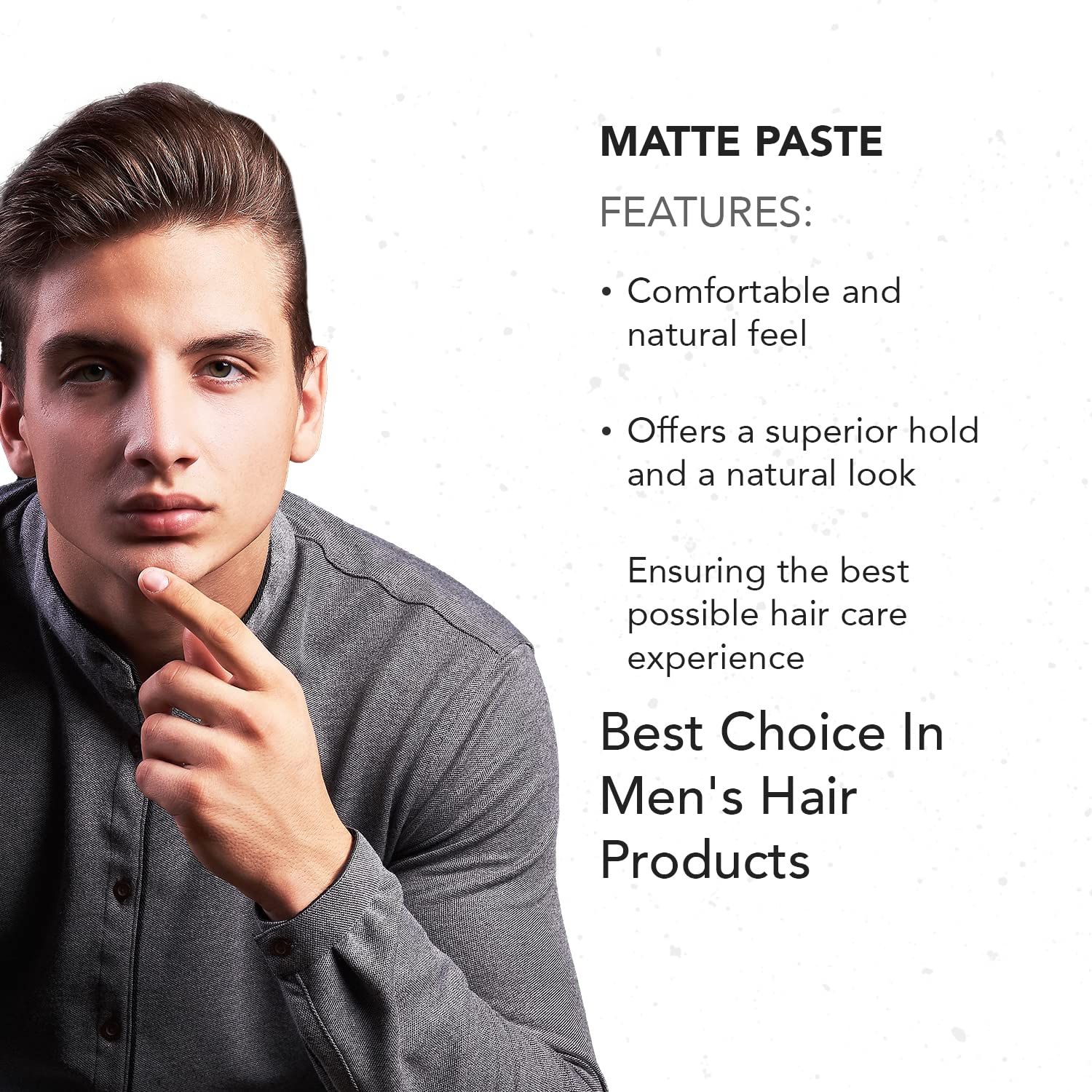 Gentlemen Republic Matte Paste alcohol-free label highlights gentle scalp care
