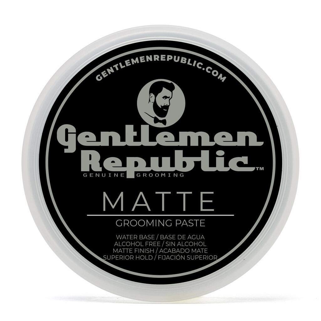 Gentlemen Republic Matte Paste 8oz bottle-front shows professional-grade hold